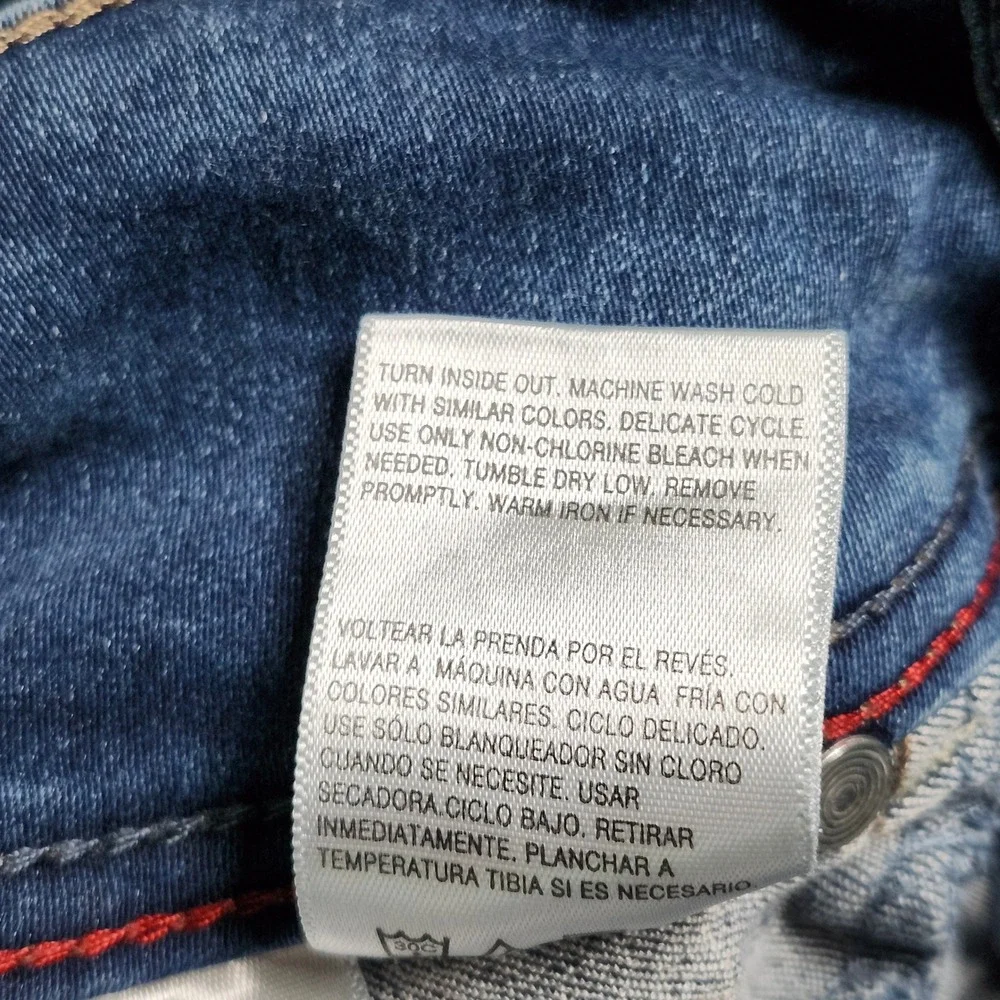 Wallflower Sassy Skinny Jeans Womens Juniors 0 Blue High Rise Denim‎ WFM10481S